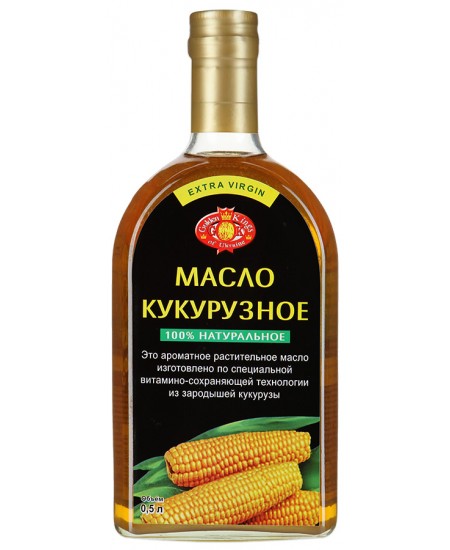 Масло Кукурузное Golden Kings нерафинированное 500 мл в стекле